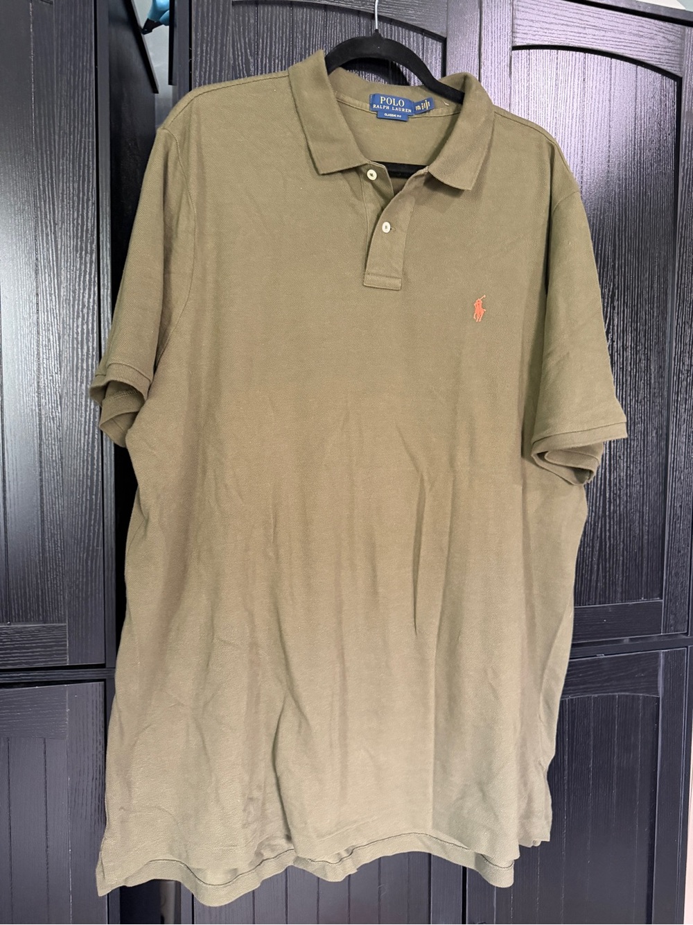 Polo by Ralph Lauren Olive Green Classic Pique Polo Shirt size 2XL